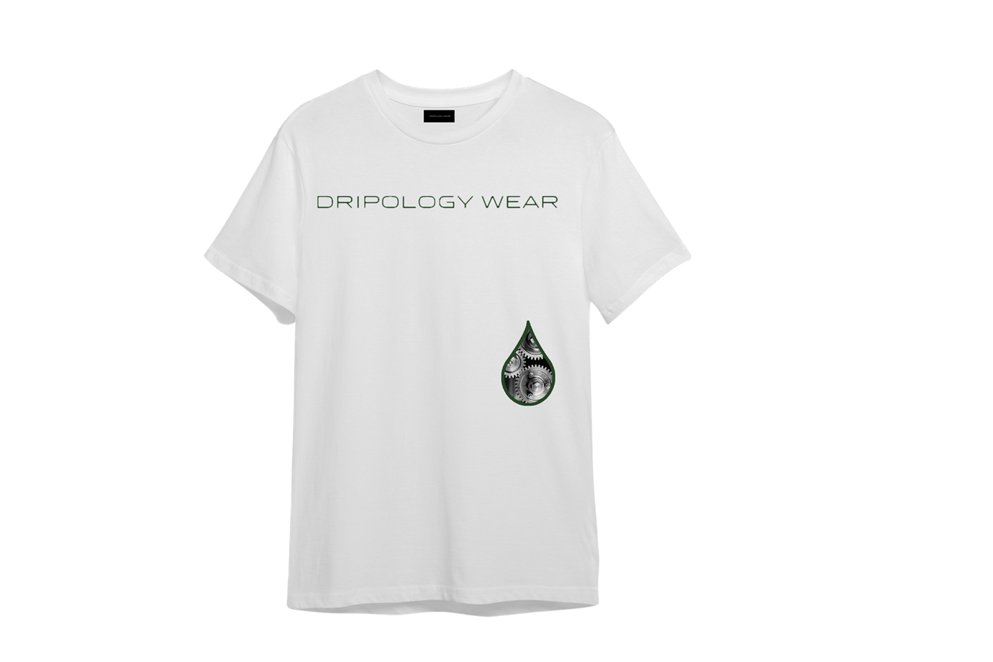 Dripology Wear White/Forrest Green Wave